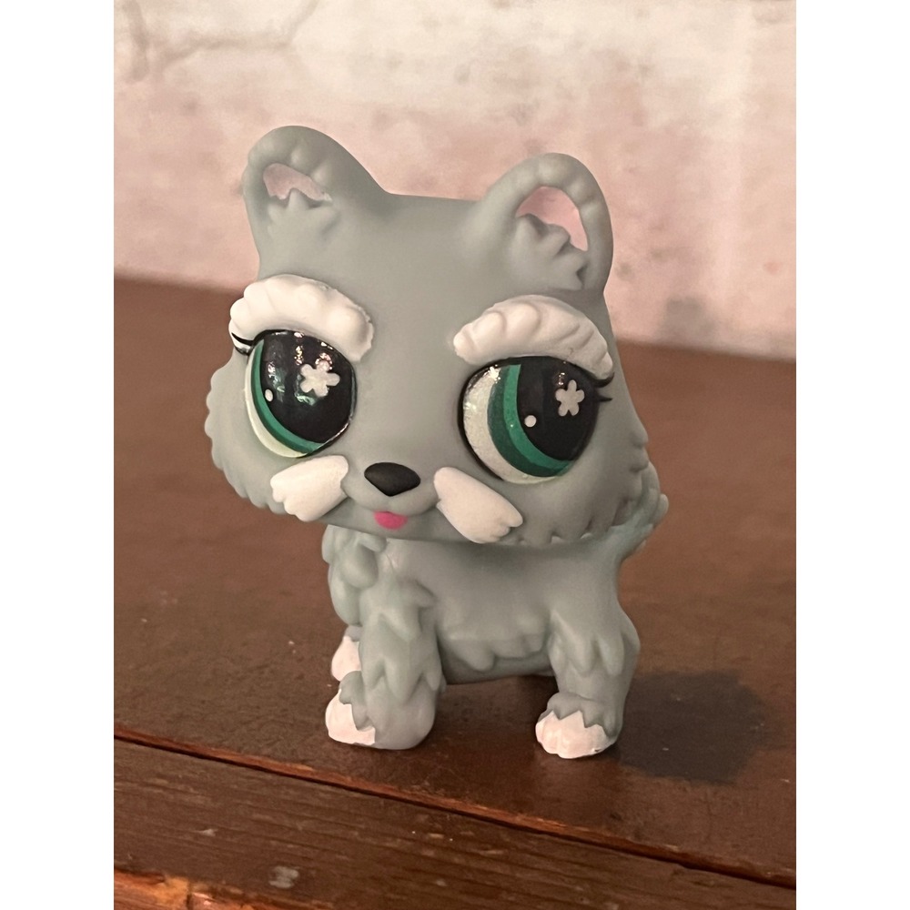 Littlest Pet Shop LLS G7 Old Man Scottie Dog #314 Greyβ White